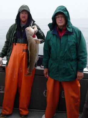Dad and a disappointing cod.