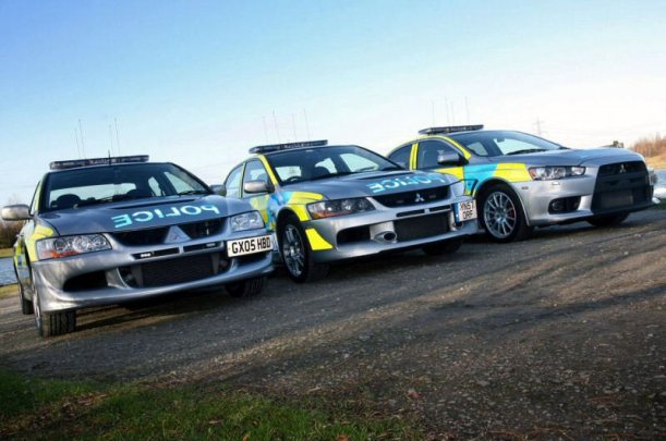 South Yorkshire Police's pack of Evos.