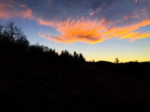 Sunrise from Emigrant Gap on Highway 108.